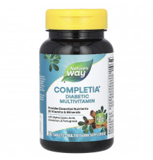 Мультивітаміни без заліза для діабетиків, Diabetic Complete Multi-Vitamin, Nature's Way, 60 таблеток