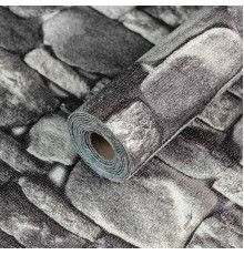 Самоклеющиеся обои 2800х450х1,5мм Серый кирпич SW-00000724