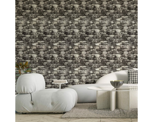 Самоклеющиеся обои 2800х450х1,5мм Серый кирпич SW-00000724