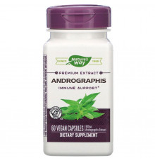 Андрографіс, Andrographis, Nature's Way, 300 мг, 60 веганських капсул