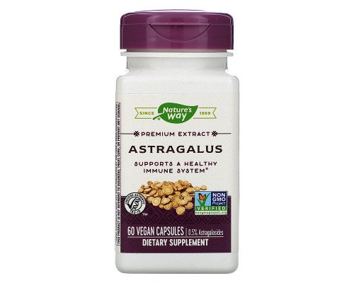 Астрагал, Astragalus, Nature's Way, стандартизований, 60 веганських капсул