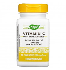 Вітамін C з биофлавоноїдами, Vitamin C, Nature's Way, 1000 мг, 100 веганських капсул