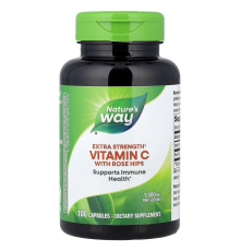 Вітамін С (аскорбінова кислота), Vitamin C, Nature's Way, з шипшиною, 1000 мг, 100 капсул