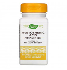 Пантотенова кислота, Pantothenic Acid, Nature's Way, 500 мг, 100 капсул