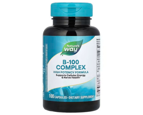 Комплекс B-100, B-100 Complex, Nature's Way, 100 капсул