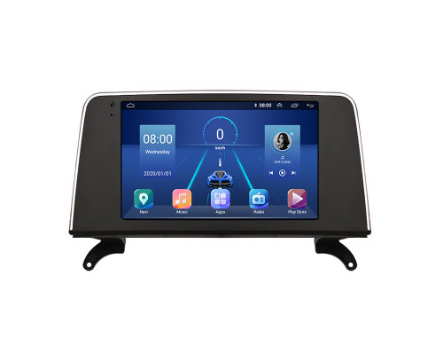 Штатная магнитола Lesko для BMW X5 II (E70) 2006-2010 экран 9" 6/128Gb 4G Wi-Fi GPS Top