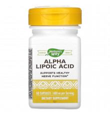 Альфа-ліпоєва кислота, Alpha Lipoic Acid, Nature's Way, 60 капсул (200 мг у капсулі)