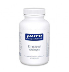 Емоційне здоров'я, Emotional Wellness, Pure Encapsulations, психічний добробут при помірному періодичному стресі, 120 капсул
