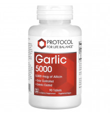 Часник 5000, Garlic 5000, Protocol for Life Balance, 5000 мкг, 90 таблеток