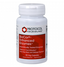 Травні ферменти широкого спектру, BioCore® Enhanced Enzymes™, Protocol for Life Balance, 90 веганських капсул
