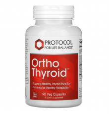Підтримка щитовидної залози, Ortho Thyroid, Protocol for Life Balance, 90 капсул