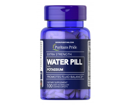 Підтримка водного балансу, Extra Strength Water Pill, Puritan's Pride, 100 каплет