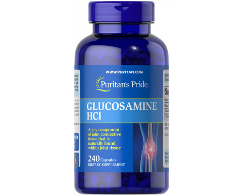 Глюкозамін, Glucosamine HCl, Puritan's Pride, 680 мг, 240 капсул