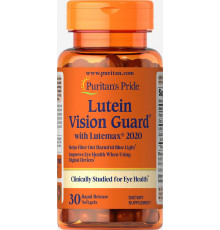 Лютеїн із зеаксантином та цинком, Lutein Vision Guard, Puritan's Pride, 30 гелевих капсул
