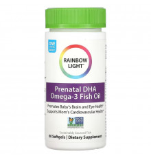 Риб'ячий жир для вагітних, Prenatal DHA, Rainbow Light, 60 капсул