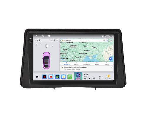 Штатная магнитола Lesko для Buick Encore I 2012-2016 экран 9" 4/64 QLED CarPlay 4G Wi-Fi GPS 360 Prime