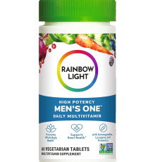 Мультивітаміни для чоловіків, Men's One, Rainbow Light, одна на день, висока ефективність, 60 вегетаріанських таблеток
