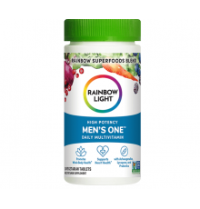 Мультивітаміни для чоловіків, Men's One, Rainbow Light, одна на день, висока ефективність, 30 вегетаріанських таблеток