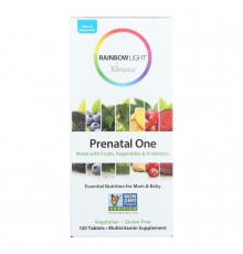 Мультивітаміни для вагітних, Prenatal One, Rainbow Light, 120 таблеток