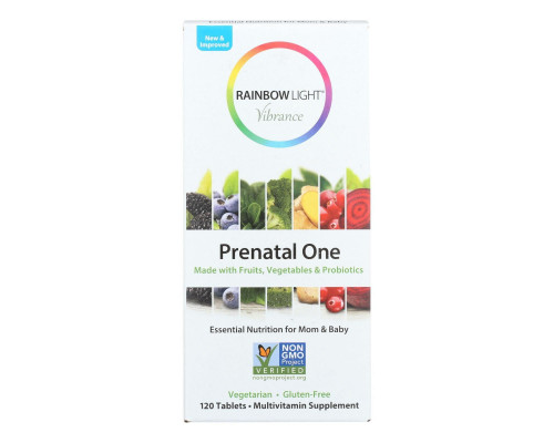 Мультивітаміни для вагітних, Prenatal One, Rainbow Light, 120 таблеток