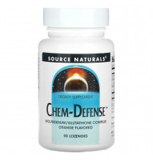 Молібден, Chem-Defense, Source Naturals, смак апельсина, 90 льодяників