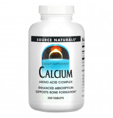 Кальцій, Calcium, Source Naturals, 250 таблеток
