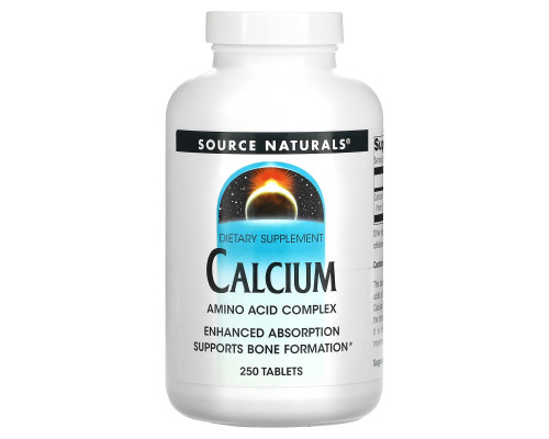 Кальцій, Calcium, Source Naturals, 250 таблеток