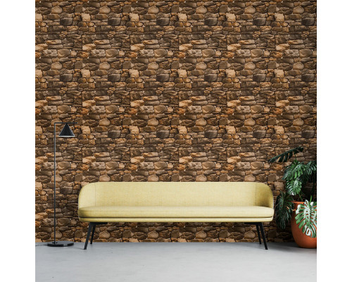 Самоклеющиеся обои 2800х450х1,5мм Жёлтый мрамор SW-00000728