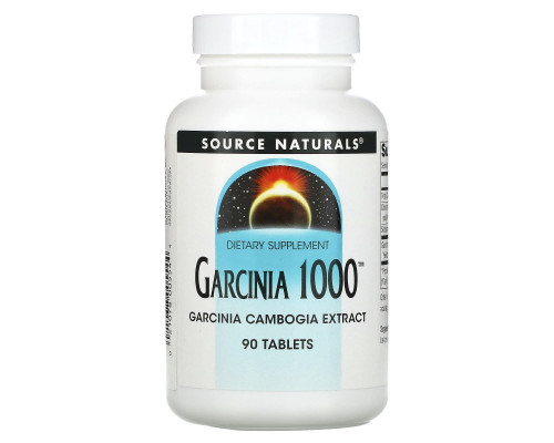 Гарцинія, Garcinia, Source Naturals, 1000 мг, 90 таблеток