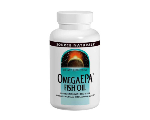 Риб'ячий жир Омега-3, Omegaepa Fish Oil, Source Naturals, 1000 мг, 100 капсул