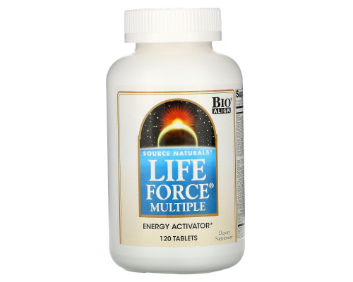 Вітамінний комплекс для енергії, Life Force Multiple, Source Naturals, 120 таблеток