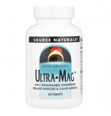 Магній (ультра), Ultra-Mag, Source Naturals, 60 таблеток