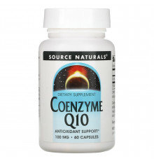 Коензим Q10, Coenzyme Q10, Source Naturals, 100 мг, 60 капсул