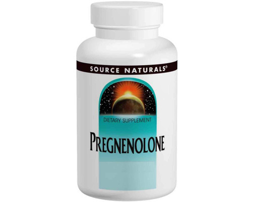 Прегненолон, Pregnenolone, Source Naturals, 50 мг, 120 таблеток