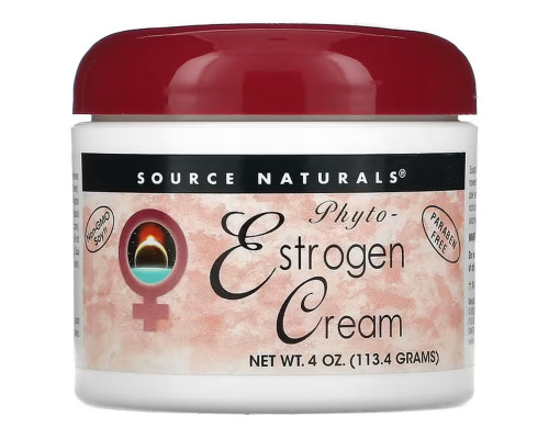 Фіто-естроген крем, Phyto-Estrogen Cream, Source Naturals, 113.4 г