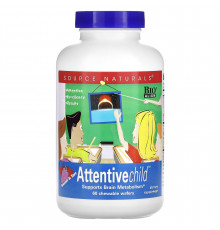 Уважна дитина, Attentive Child, Source Naturals, смак солодкий, 60 жувальних таблеток