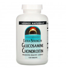 Глюкозамін і хондроїтин, Glucosamine Chondroitin, Source Naturals, 120 таблеток