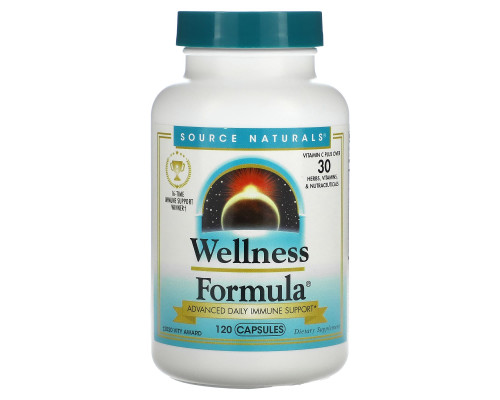 Імунна захисна формула, Wellness Formula, Source Naturals, 120 капсул