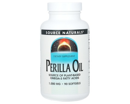 Олія перили, Perilla Oil, Source Naturals, 90 гелевих капсул (333 мг у капсулі)