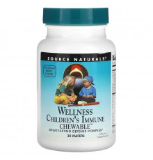 Зміцнення імунітету у дітей, Children's Immune Chewable, Source Naturals, з ягідним смаком, 30 жувальних цукерок
