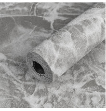 Самоклеющиеся обои 2800х450х1,5мм Чёрный мрамор SW-00000730