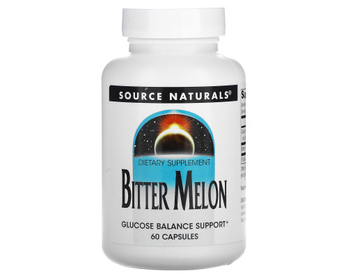 Екстракт гіркої дині, Bitter Melon, Source Naturals, 60 капсул