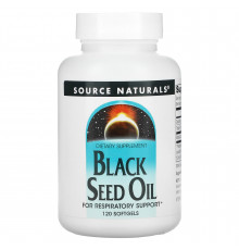 Масло насіння чорного кмину, Black Cumin Seed Oil, Source Naturals, 120 гелевих капсул