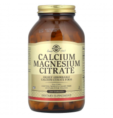 Цитрат кальцію магнію, Calcium Magnesium Citrate, Solgar, 250 таблеток
