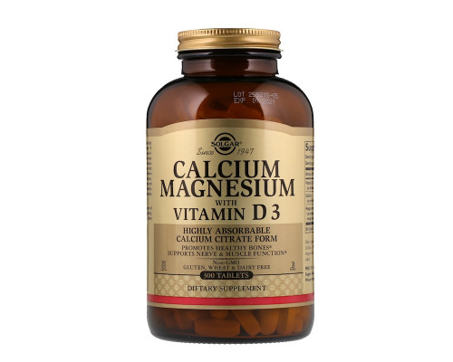 Кальцій магній D3, Calcium Magnesium Vitamin D3, Solgar, 300 таблеток