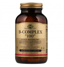 Вітаміни В-100, комплекс, B-Complex "100", Solgar, 100 вегетаріанських капсул