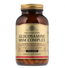 Глюкозамін МСМ комплекс, Glucosamine MSM, Solgar, 120 таблеток