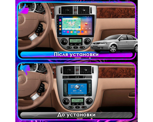 Штатная магнитола Lesko для Buick Excelle I 2004-2007 экран 10" 4/64Gb CarPlay 4G Wi-Fi GPS Prime
