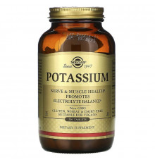 Калій, Potassium, Solgar, 250 таблеток