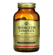 Кверцетин комплекс з естер-С, Quercetin, Solgar, 100 вегетаріанських капсул